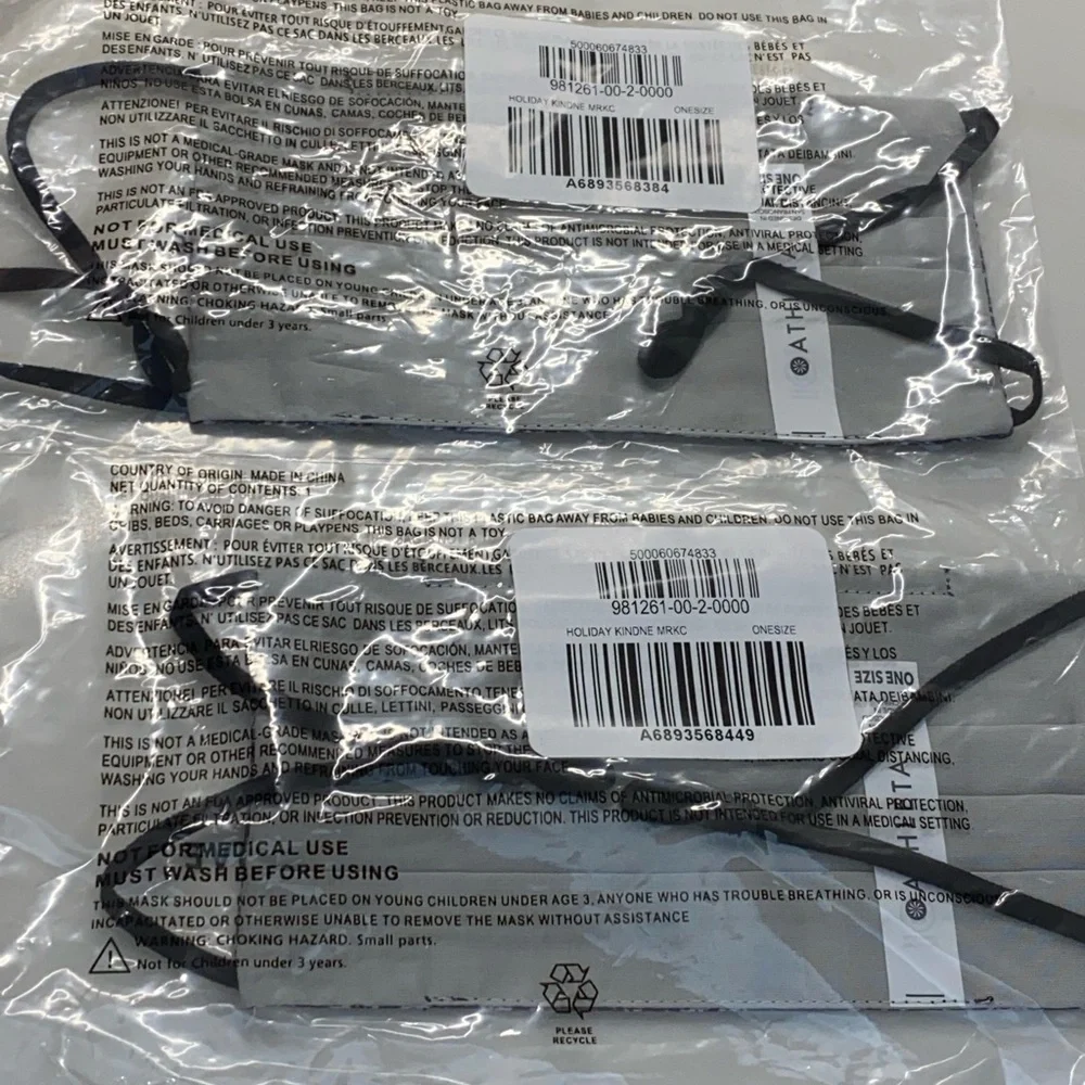 ATHLETA “KINDNESS” FACE MASK NEW